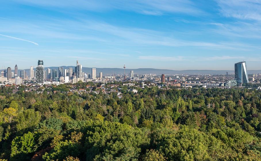 Blick vom Lohrberg auf Skyline copyright Umweltamt, Foto E.Krumpholz