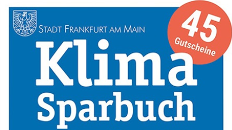 Schriftzug Klimasparbuch © Stadt Frankfurt am Main Schriftzug Klimasparbuch © Stadt Frankfurt am Main