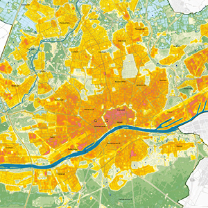 Karte Klimaplanatlas © Umweltamt Frankfurt am Main