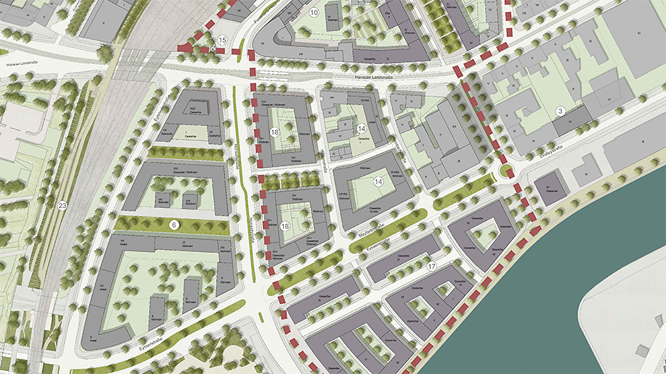 Ausschnitt Rahmenkonzept Bebauungsplan Nr. 900, © Stadtplanungsamt