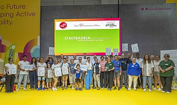 Preisverleihung STADTRADELN 2025, © Stadt Frankfurt, Foto: Eckhard Krumpholz