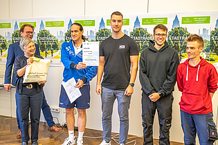 Preisverleihung Stadtradeln Roberts Team (RTO GmbH) © Foto: Eckhard Krumpholz