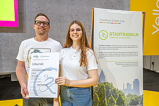 Preisverleihung STADTRADELN 2025, © Stadt Frankfurt, Foto: Eckhard Krumpholz