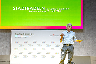 Preisverleihung STADTRADELN 2025, Heiko Nickel, Leiter strategische Verkehrsplanung © Stadt Frankfurt, Foto: Eckhard Krumpholz