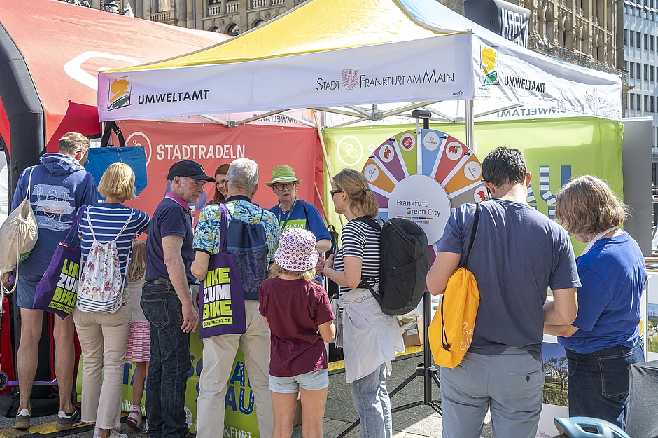 Stand Umweltamt auf der Radklassiker. Foto: E. Krumpholz, Stadt Frankfurt 