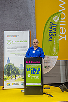 Preisverleihung STADTRADELN 2025, Dorothee Allekotte, Abteilungsleitung Verkehrsplanung, © Stadt Frankfurt, Foto: Eckhard Krumpholz