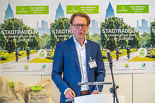 Preisverleihung Stadtradeln Wolfgang Siefert, Mobilitätsdezernat © Foto: Eckhard Krumpholz
