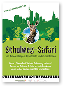 Plakat Schulweg-Safari